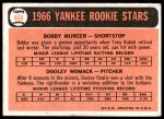 1966 Topps #469  -  Bobby Murcer / Dooley Womack Yankees Rookies<br />B66T 14 4009<br /><a class='button AddToCart' data-ajax='true' data-ajax-mode='replace' data-ajax-update='#cart-info' href='/AddToCart?itemId=7037024&quantity=1&type=0'>Add To Cart</a>
