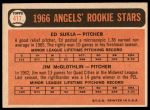 1966 Topps #417  -  Jim McGlothlin / Ed Sukla Angels Rookies<br />B66T 14 4096<br /><a class='button AddToCart' data-ajax='true' data-ajax-mode='replace' data-ajax-update='#cart-info' href='/AddToCart?itemId=7037199&quantity=1&type=0'>Add To Cart</a>