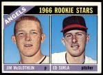 1966 Topps #417  -  Jim McGlothlin / Ed Sukla Angels Rookies<br />B66T 14 4096<br /><a class='button AddToCart' data-ajax='true' data-ajax-mode='replace' data-ajax-update='#cart-info' href='/AddToCart?itemId=7037199&quantity=1&type=0'>Add To Cart</a>