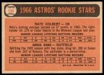 1966 Topps #596  -  Nate Colbert / Greg Sims Astros Rookies<br />B66T 14 4176<br /><a class='button AddToCart' data-ajax='true' data-ajax-mode='replace' data-ajax-update='#cart-info' href='/AddToCart?itemId=7037365&quantity=1&type=0'>Add To Cart</a>