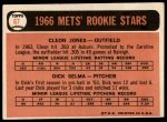 1966 Topps #67  -  Cleon Jones / Dick Selma Mets Rookies<br />B66T 14 4187<br /><a class='button AddToCart' data-ajax='true' data-ajax-mode='replace' data-ajax-update='#cart-info' href='/AddToCart?itemId=7037389&quantity=1&type=0'>Add To Cart</a>
