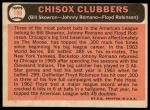 1966 Topps #199  -  Johnny Romano / Floyd Robinson / Bill Skowron ChiSox Sluggers<br />B66T 14 3745<br /><a class='button AddToCart' data-ajax='true' data-ajax-mode='replace' data-ajax-update='#cart-info' href='/AddToCart?itemId=7037562&quantity=1&type=0'>Add To Cart</a>