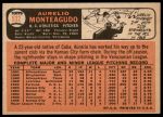 1966 Topps #532 Aurelio Monteagudo<br />B66T 14 3835<br /><a class='button AddToCart' data-ajax='true' data-ajax-mode='replace' data-ajax-update='#cart-info' href='/AddToCart?itemId=7037686&quantity=1&type=0'>Add To Cart</a>