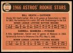 1966 Topps #539  -  Bill Heath / Carroll Sembera Astros Rookies<br />B66T 14 3842<br /><a class='button AddToCart' data-ajax='true' data-ajax-mode='replace' data-ajax-update='#cart-info' href='/AddToCart?itemId=7037693&quantity=1&type=0'>Add To Cart</a>