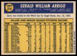 1970 Topps #274 Gerry Arrigo<br />B70T 12 2610<br /><a class='button AddToCart' data-ajax='true' data-ajax-mode='replace' data-ajax-update='#cart-info' href='/AddToCart?itemId=7038862&quantity=1&type=0'>Add To Cart</a>