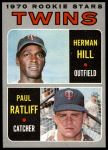 1970 Topps #267  -  Herman Hill / Paul Ratliff Twins Rookies<br />B70T 12 2670<br /><a class='button AddToCart' data-ajax='true' data-ajax-mode='replace' data-ajax-update='#cart-info' href='/AddToCart?itemId=7038922&quantity=1&type=0'>Add To Cart</a>