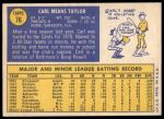 1970 Topps #76 Carl Taylor<br />B70T 12 2706<br /><a class='button AddToCart' data-ajax='true' data-ajax-mode='replace' data-ajax-update='#cart-info' href='/AddToCart?itemId=7038958&quantity=1&type=0'>Add To Cart</a>