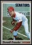 1970 Topps #106 Darold Knowles<br />B70T 12 2850<br /><a class='button AddToCart' data-ajax='true' data-ajax-mode='replace' data-ajax-update='#cart-info' href='/AddToCart?itemId=7039103&quantity=1&type=0'>Add To Cart</a>