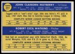 1970 Topps #227  -  John Mayberry / Bob Watkins Astros Rookies<br />B70T 12 2911<br /><a class='button AddToCart' data-ajax='true' data-ajax-mode='replace' data-ajax-update='#cart-info' href='/AddToCart?itemId=7039164&quantity=1&type=0'>Add To Cart</a>