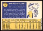 1970 Topps #15 Larry Dierker<br />B70T 12 2923<br /><a class='button AddToCart' data-ajax='true' data-ajax-mode='replace' data-ajax-update='#cart-info' href='/AddToCart?itemId=7039176&quantity=1&type=0'>Add To Cart</a>