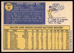 1970 Topps #81 Dave May<br />B70T 12 2996<br /><a class='button AddToCart' data-ajax='true' data-ajax-mode='replace' data-ajax-update='#cart-info' href='/AddToCart?itemId=7039249&quantity=1&type=0'>Add To Cart</a>