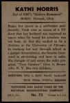 1953 Bowman T.V. & Radio NBC #72 Kathi Norris<br />P53S 00 0650<br /><a class='button AddToCart' data-ajax='true' data-ajax-mode='replace' data-ajax-update='#cart-info' href='/AddToCart?itemId=7039336&quantity=1&type=0'>Add To Cart</a>