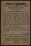 1953 Bowman T.V. & Radio NBC #89 Tom D'Andrea<br />P53S 00 0666<br /><a class='button AddToCart' data-ajax='true' data-ajax-mode='replace' data-ajax-update='#cart-info' href='/AddToCart?itemId=7039375&quantity=1&type=0'>Add To Cart</a>