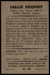 1953 Bowman T.V. & Radio NBC #86 Sallie Brophy<br />P53S 00 0669<br /><a class='button AddToCart' data-ajax='true' data-ajax-mode='replace' data-ajax-update='#cart-info' href='/AddToCart?itemId=7039383&quantity=1&type=0'>Add To Cart</a>