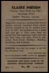 1953 Bowman T.V. & Radio NBC #80 Claire Niesen<br />P53S 00 0675<br /><a class='button AddToCart' data-ajax='true' data-ajax-mode='replace' data-ajax-update='#cart-info' href='/AddToCart?itemId=7039399&quantity=1&type=0'>Add To Cart</a>