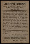 1953 Bowman T.V. & Radio NBC #17 Johnny Dugan<br />P53S 00 0693<br /><a class='button AddToCart' data-ajax='true' data-ajax-mode='replace' data-ajax-update='#cart-info' href='/AddToCart?itemId=7039451&quantity=1&type=0'>Add To Cart</a>