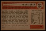 1954 Bowman #104 Frank Shea<br />B54B 02 5996<br /><a class='button AddToCart' data-ajax='true' data-ajax-mode='replace' data-ajax-update='#cart-info' href='/AddToCart?itemId=7039540&quantity=1&type=0'>Add To Cart</a>