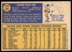 1970 Topps #281 Casey Cox<br />B70T 12 3182<br /><a class='button AddToCart' data-ajax='true' data-ajax-mode='replace' data-ajax-update='#cart-info' href='/AddToCart?itemId=7039595&quantity=1&type=0'>Add To Cart</a>