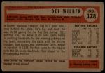 1954 Bowman #178 Del Wilber<br />B54B 02 6095<br /><a class='button AddToCart' data-ajax='true' data-ajax-mode='replace' data-ajax-update='#cart-info' href='/AddToCart?itemId=7039816&quantity=1&type=0'>Add To Cart</a>