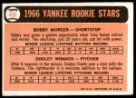 1966 Topps #469  -  Bobby Murcer / Dooley Womack Yankees Rookies<br />B66T 14 4671<br /><a class='button AddToCart' data-ajax='true' data-ajax-mode='replace' data-ajax-update='#cart-info' href='/AddToCart?itemId=7040451&quantity=1&type=0'>Add To Cart</a>