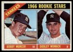 1966 Topps #469  -  Bobby Murcer / Dooley Womack Yankees Rookies<br />B66T 14 4671<br /><a class='button AddToCart' data-ajax='true' data-ajax-mode='replace' data-ajax-update='#cart-info' href='/AddToCart?itemId=7040451&quantity=1&type=0'>Add To Cart</a>