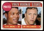 1969 Topps #567 OUT  -  Elvio Jimenez / Jim Shellenback Pirates Rookies<br />B69T 17 2662<br /><a class='button AddToCart' data-ajax='true' data-ajax-mode='replace' data-ajax-update='#cart-info' href='/AddToCart?itemId=7040814&quantity=1&type=0'>Add To Cart</a>