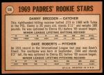 1969 Topps #536  -  Dave Roberts / Danny Breeden Padres Rookies<br />B69T 17 2909<br /><a class='button AddToCart' data-ajax='true' data-ajax-mode='replace' data-ajax-update='#cart-info' href='/AddToCart?itemId=7041063&quantity=1&type=0'>Add To Cart</a>