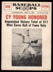 #448 Honored  Cy Young  