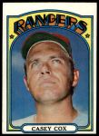 1972 Topps #231 Casey Cox<br />B72T 11 8941<br /><a class='button AddToCart' data-ajax='true' data-ajax-mode='replace' data-ajax-update='#cart-info' href='/AddToCart?itemId=7041593&quantity=1&type=0'>Add To Cart</a>
