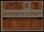 1972 Topps #196 Mel Queen<br />B72T 11 8978<br /><a class='button AddToCart' data-ajax='true' data-ajax-mode='replace' data-ajax-update='#cart-info' href='/AddToCart?itemId=7041630&quantity=1&type=0'>Add To Cart</a>