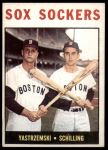 1964 Topps #182  -  Carl Yastrzemski / Chuck Schilling Sox Sockers<br />B64T 12 7081<br /><a class='button AddToCart' data-ajax='true' data-ajax-mode='replace' data-ajax-update='#cart-info' href='/AddToCart?itemId=7041920&quantity=1&type=0'>Add To Cart</a>