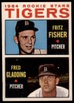 1964 Topps #312  -  Fritz Fisher / Fred Gladding Tigers Rookies<br />B64T 12 7109<br /><a class='button AddToCart' data-ajax='true' data-ajax-mode='replace' data-ajax-update='#cart-info' href='/AddToCart?itemId=7041972&quantity=1&type=0'>Add To Cart</a>