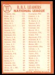 1964 Topps #11  -  Hank Aaron / Ken Boyer / Bill White NL RBI Leaders<br />B64T 12 7199<br /><a class='button AddToCart' data-ajax='true' data-ajax-mode='replace' data-ajax-update='#cart-info' href='/AddToCart?itemId=7042138&quantity=1&type=0'>Add To Cart</a>