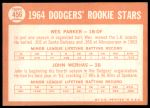 1964 Topps #456  -  Wes Parker / John Werhas Dodgers Rookies<br />B64T 12 7209<br /><a class='button AddToCart' data-ajax='true' data-ajax-mode='replace' data-ajax-update='#cart-info' href='/AddToCart?itemId=7042159&quantity=1&type=0'>Add To Cart</a>