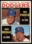 1964 Topps #456  -  Wes Parker / John Werhas Dodgers Rookies<br />B64T 12 7209<br /><a class='button AddToCart' data-ajax='true' data-ajax-mode='replace' data-ajax-update='#cart-info' href='/AddToCart?itemId=7042159&quantity=1&type=0'>Add To Cart</a>