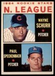 1964 Topps #548  -  Wayne Schurr / Paul Speckenbach NL Rookies<br />B64T 12 7215<br /><a class='button AddToCart' data-ajax='true' data-ajax-mode='replace' data-ajax-update='#cart-info' href='/AddToCart?itemId=7042171&quantity=1&type=0'>Add To Cart</a>