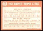 1964 Topps #476  -  Rico Carty / Dick Kelley Braves Rookies<br />B64T 12 7302<br /><a class='button AddToCart' data-ajax='true' data-ajax-mode='replace' data-ajax-update='#cart-info' href='/AddToCart?itemId=7042330&quantity=1&type=0'>Add To Cart</a>