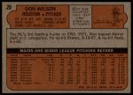 1972 Topps #20 Don Wilson<br />B72T 11 9432<br /><a class='button AddToCart' data-ajax='true' data-ajax-mode='replace' data-ajax-update='#cart-info' href='/AddToCart?itemId=7042339&quantity=1&type=0'>Add To Cart</a>