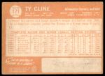 1964 Topps #171 Ty Cline<br />B64T 12 7360<br /><a class='button AddToCart' data-ajax='true' data-ajax-mode='replace' data-ajax-update='#cart-info' href='/AddToCart?itemId=7042440&quantity=1&type=0'>Add To Cart</a>