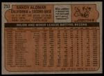 1972 Topps #253 Sandy Alomar<br />B72T 11 9501<br /><a class='button AddToCart' data-ajax='true' data-ajax-mode='replace' data-ajax-update='#cart-info' href='/AddToCart?itemId=7042490&quantity=1&type=0'>Add To Cart</a>