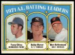1972 Topps #86  -  Bobby Murcer / Tony Oliva / Merv Rettenmund AL Batting Leaders<br />B72T 11 9516<br /><a class='button AddToCart' data-ajax='true' data-ajax-mode='replace' data-ajax-update='#cart-info' href='/AddToCart?itemId=7042523&quantity=1&type=0'>Add To Cart</a>