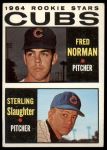 1964 Topps #469  -  Fred Norman / Sterling Slaughter Cubs Rookies<br />B64T 12 7459<br /><a class='button AddToCart' data-ajax='true' data-ajax-mode='replace' data-ajax-update='#cart-info' href='/AddToCart?itemId=7042629&quantity=1&type=0'>Add To Cart</a>