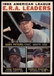 1964 Topps #2  -  Gary Peters / Juan Pizarro / Camilo Pascual AL ERA Leaders<br />B64T 12 7471<br /><a class='button AddToCart' data-ajax='true' data-ajax-mode='replace' data-ajax-update='#cart-info' href='/AddToCart?itemId=7042662&quantity=1&type=0'>Add To Cart</a>