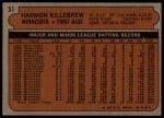 1972 Topps #51 Harmon Killebrew<br />B72T 11 9659<br /><a class='button AddToCart' data-ajax='true' data-ajax-mode='replace' data-ajax-update='#cart-info' href='/AddToCart?itemId=7042968&quantity=1&type=0'>Add To Cart</a>