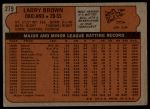 1972 Topps #279 Larry Brown<br />B72T 11 9661<br /><a class='button AddToCart' data-ajax='true' data-ajax-mode='replace' data-ajax-update='#cart-info' href='/AddToCart?itemId=7042974&quantity=1&type=0'>Add To Cart</a>