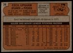 1972 Topps #74 Cecil Upshaw<br />B72T 11 9678<br /><a class='button AddToCart' data-ajax='true' data-ajax-mode='replace' data-ajax-update='#cart-info' href='/AddToCart?itemId=7043029&quantity=1&type=0'>Add To Cart</a>