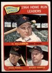 1965 Topps #3  -  Mickey Mantle / Harmon Killebrew / Boog Powell AL HR Leaders<br />B65T 12 7410<br /><a class='button AddToCart' data-ajax='true' data-ajax-mode='replace' data-ajax-update='#cart-info' href='/AddToCart?itemId=7043077&quantity=1&type=0'>Add To Cart</a>