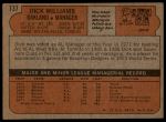 1972 Topps #137 Dick Williams<br />B72T 11 9699<br /><a class='button AddToCart' data-ajax='true' data-ajax-mode='replace' data-ajax-update='#cart-info' href='/AddToCart?itemId=7043094&quantity=1&type=0'>Add To Cart</a>