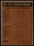 1972 Topps #225  -  Manny Sanguillen 1971 World Series - Game #3<br />B72T 11 9702<br /><a class='button AddToCart' data-ajax='true' data-ajax-mode='replace' data-ajax-update='#cart-info' href='/AddToCart?itemId=7043104&quantity=1&type=0'>Add To Cart</a>