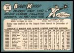1965 Topps #26 Bobby Knoop<br />B65T 12 7428<br /><a class='button AddToCart' data-ajax='true' data-ajax-mode='replace' data-ajax-update='#cart-info' href='/AddToCart?itemId=7043129&quantity=1&type=0'>Add To Cart</a>